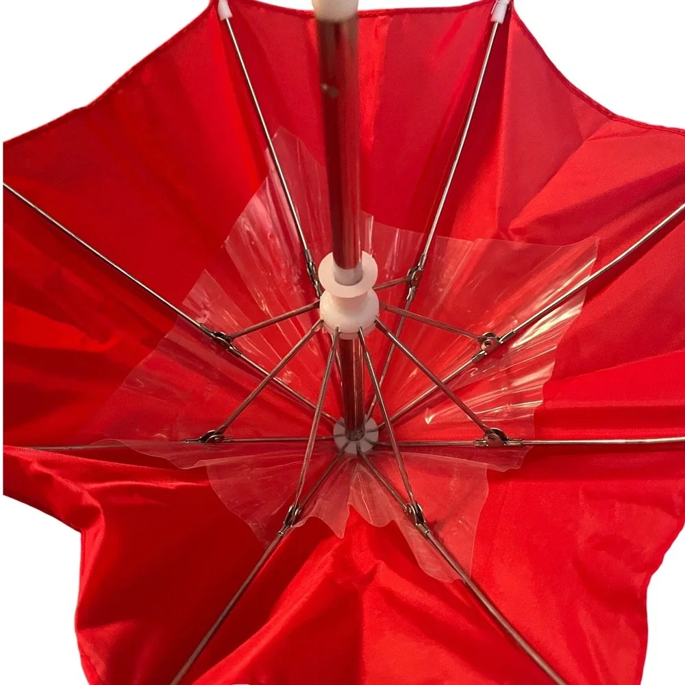 Yellow Doll Raincoat Set with Red Boots and Umbrella for 18 Inch Dolls